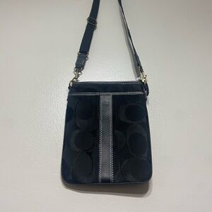 Coach Black and Gray Crossbody Bag